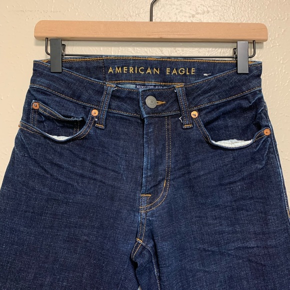 American Eagle slim straight dark wash jeans - Picture 3 of 7